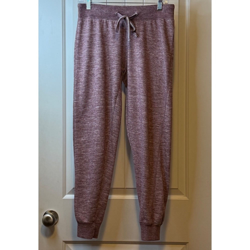 Reflex Burgundy Heather Joggers Women Sweatpants Lounge Pants Comfy Drawstring #
